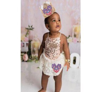 Abby Cadabby Dress romper Sesame Street Girl Outfit Clothes Abby Birthday Dress